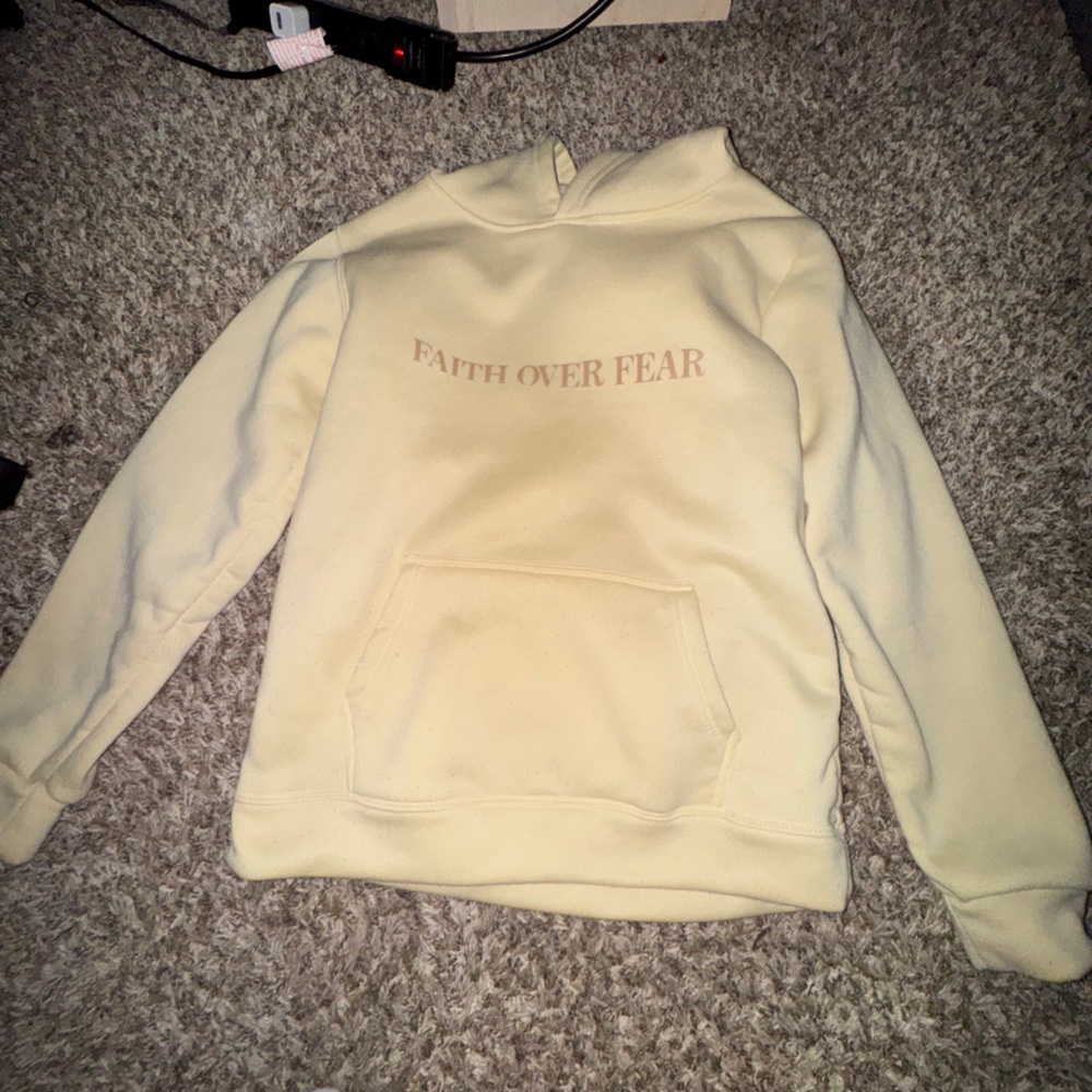 SHEIN “faith over fear” hoodie 
Women’s size Small